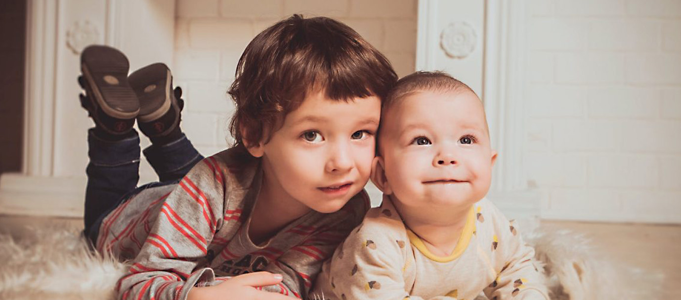 Image of a family brother and sister